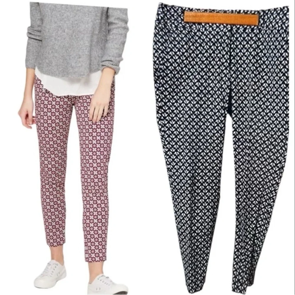 Ann Taylor LOFT Julie skinny Cotton Blend pant black & white - Picture 10 of 10